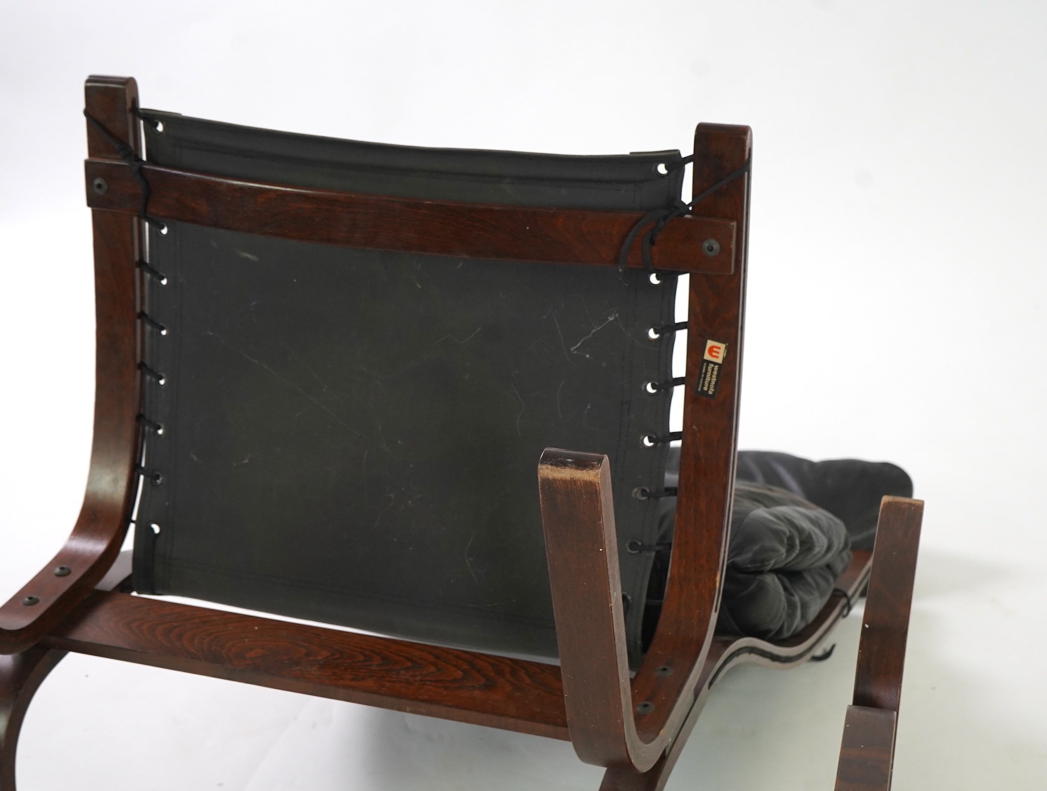 Ingmar Relling (Norwegian, 1920-2002) for Westnofa: A 'Siesta' lounge chair and ottoman